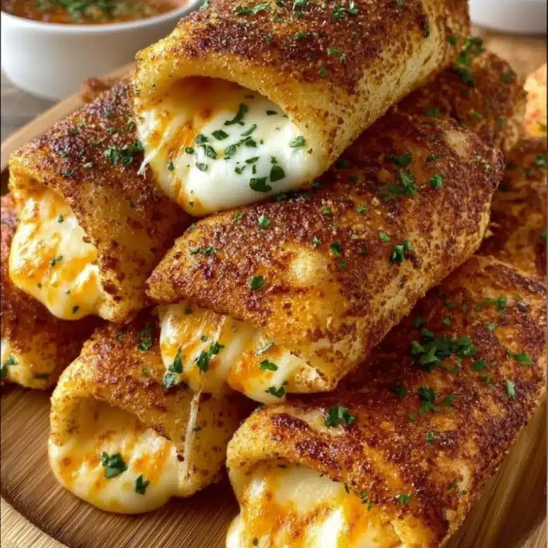 Cheesy Garlic Butter Rollups made with flaky puff pastry and melted mozzarella and parmesan.