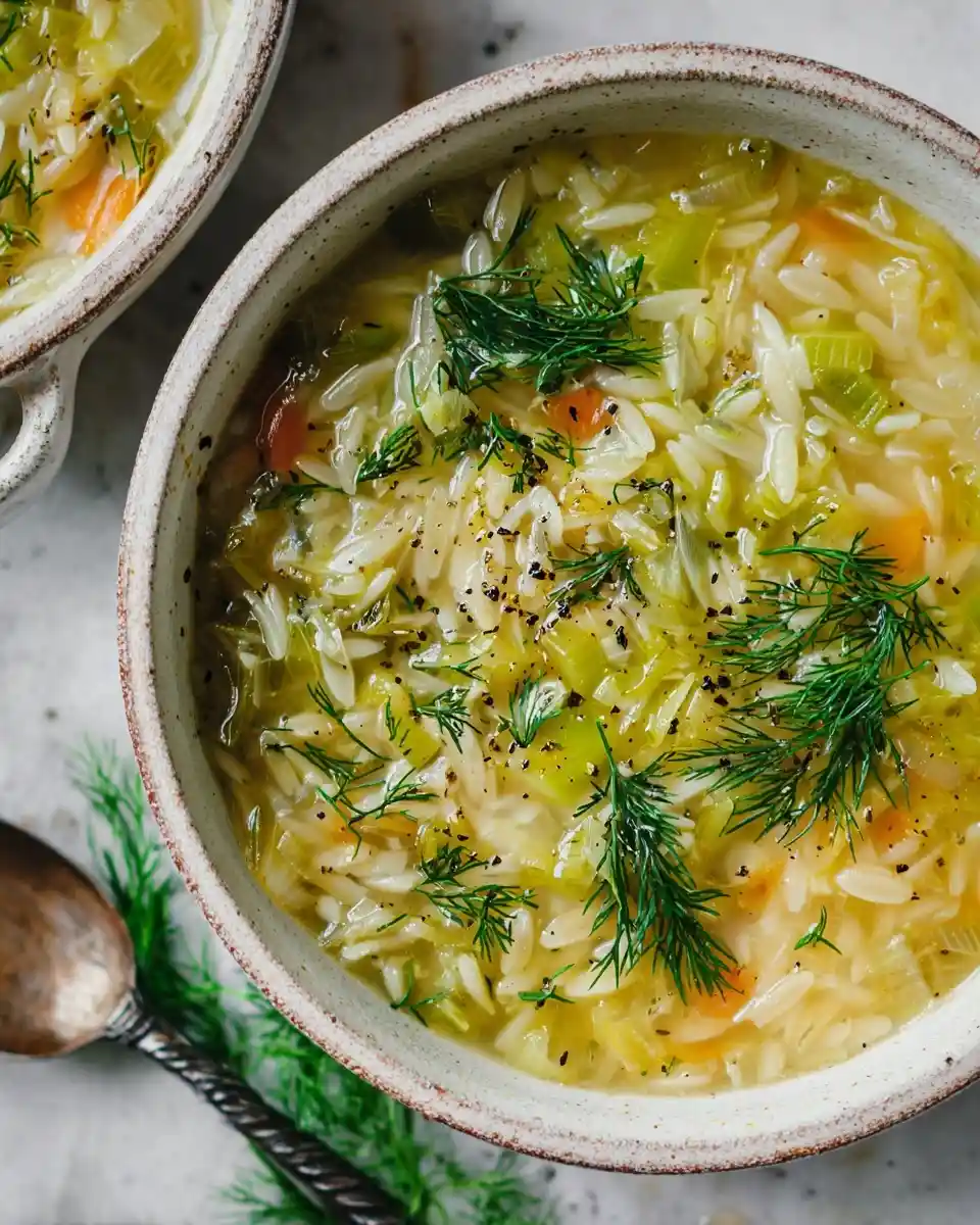Rustic bowl of {{ $('Fetch Recipe Data').first().json["Main Keyword"] }} topped with fresh dill and black pepper.
